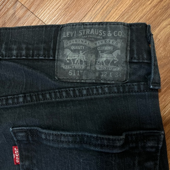 Mens 511 Levi’s - Black W32 L34 Like New!! - Picture 6 of 6